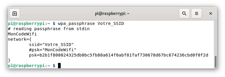 Chiffrer votre code Wifi sur Raspberry