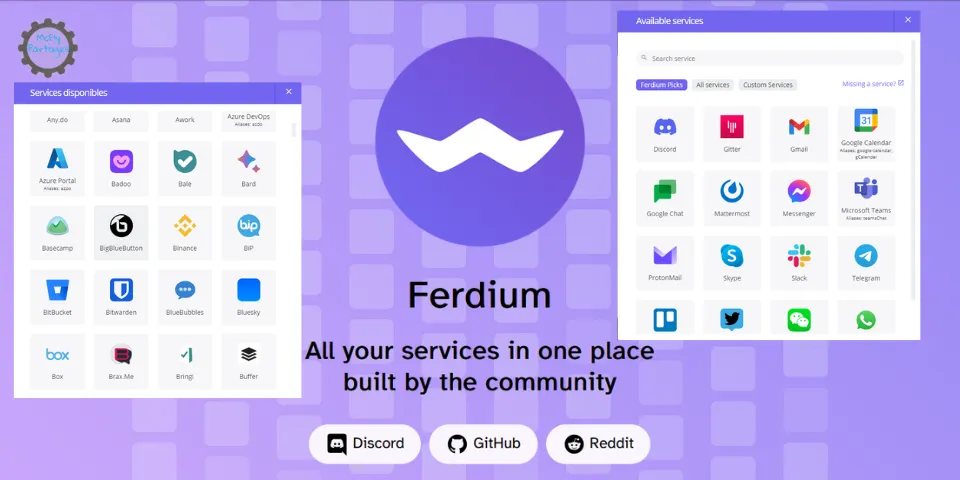 Ferdium - Centraliser, Cloisonner et Organiser ses applications de messagerie mais pas que...