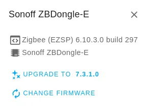 Affichage des informations logiciel de votre ZBDongle E Affichage des informations logiciel de votre ZBDongle E