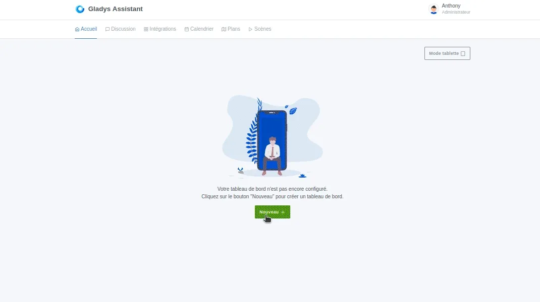 Personnalisation du tableau de bord de Gladys Assistant
