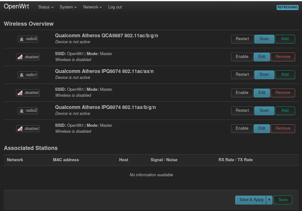 Configuration du Wi-Fi dans OpenWRT