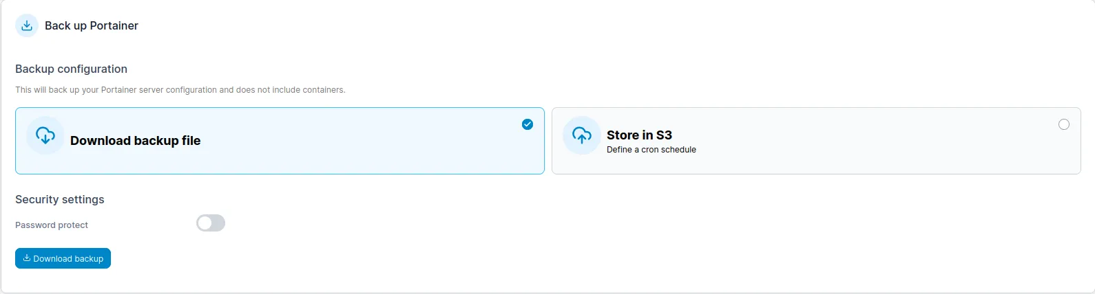 Portainer Sauvegarder votre conteneur