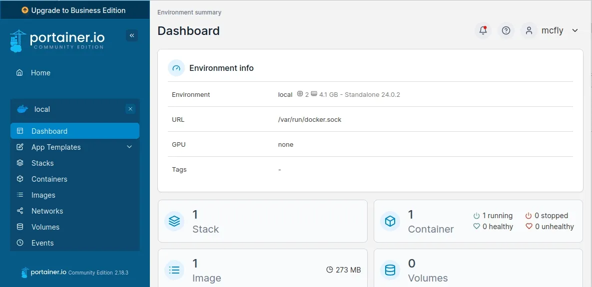 Upgrader Portainer vers Business Edition (ee)