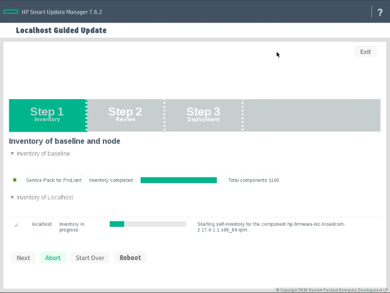 Firmware update dans le Service Pack Proliant