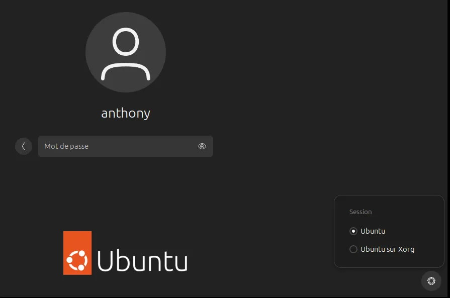 Ouvrir sa session via Xorg sur Ubuntu