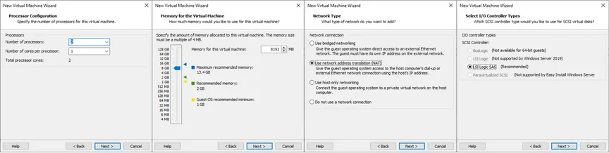 Allocation du Hardware à notre VM